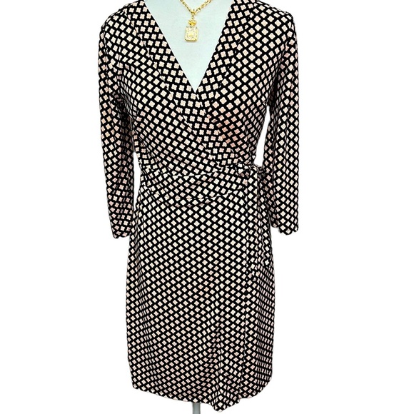 Ann Taylor Printed Wrap Dress - Picture 1 of 9